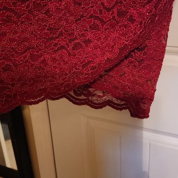 Red lace Maurices dress - Picture 3 of 4